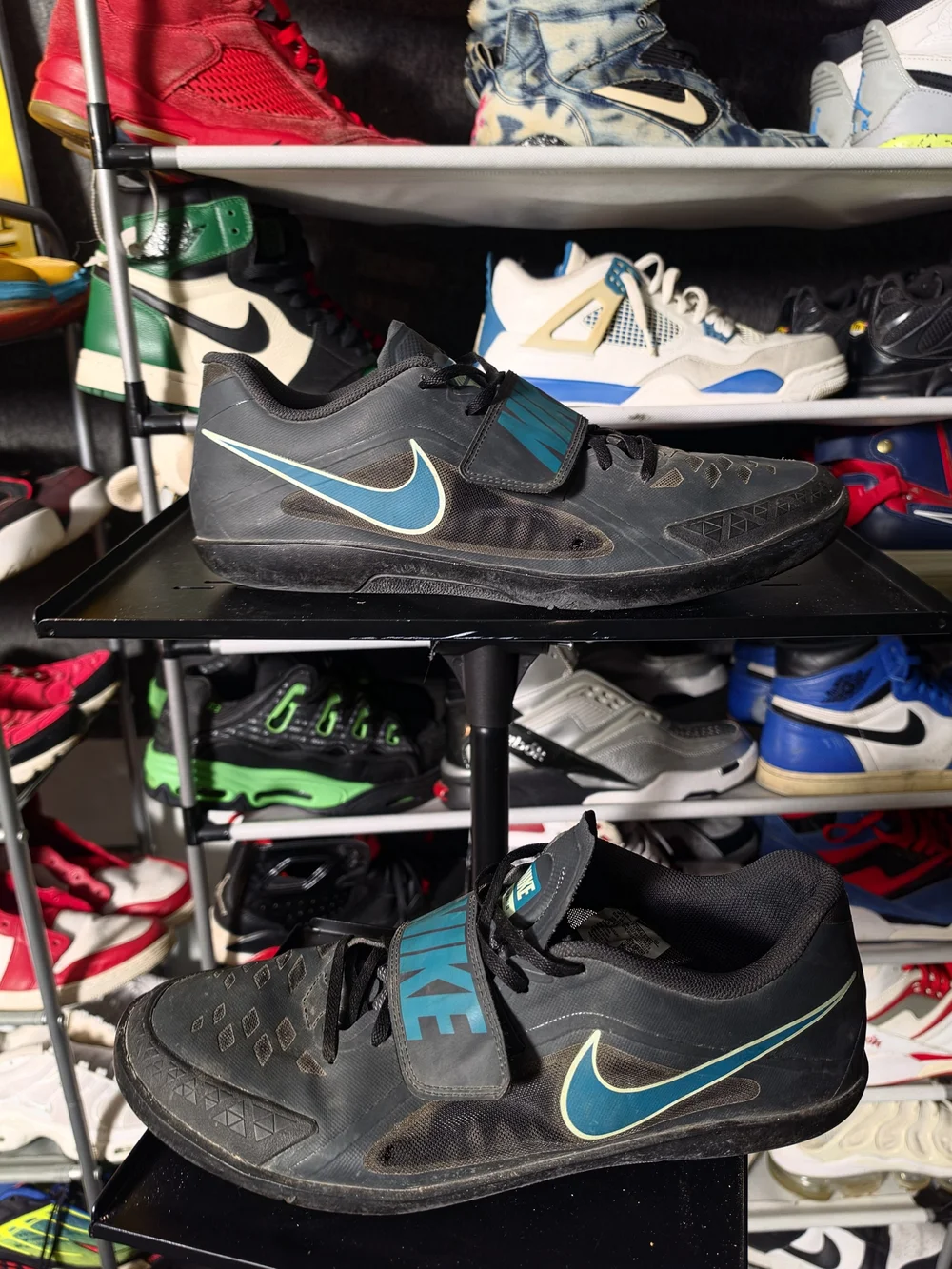 🔥 Nike Rival Track Field Men’s Size 14 Black Teal Training Shoes